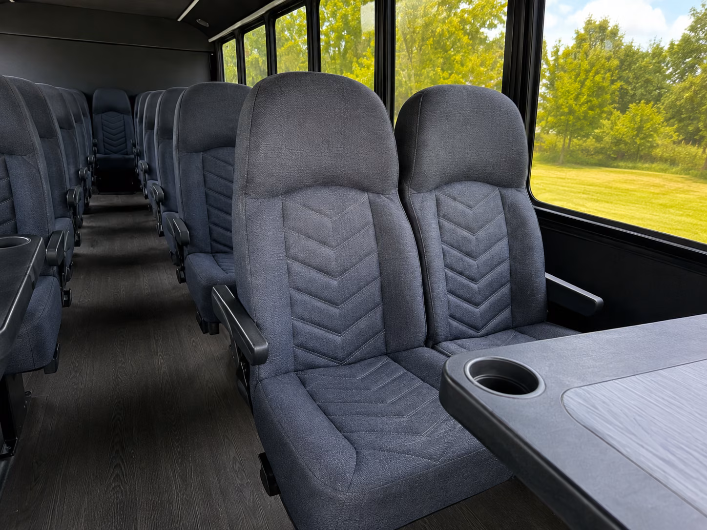 miami gardens 15 passenger minibus interior