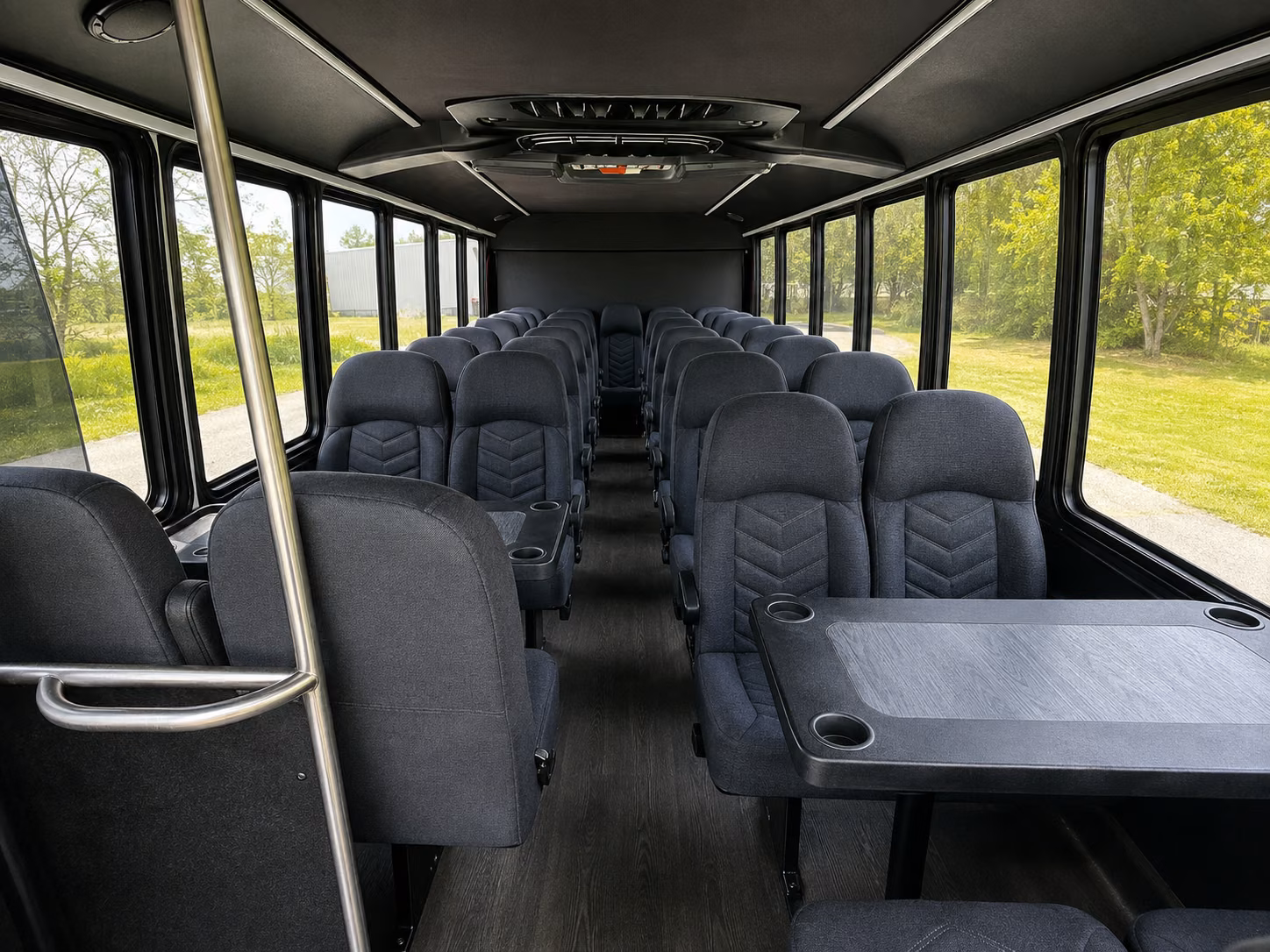 miami gardens 18 passenger minibus inside