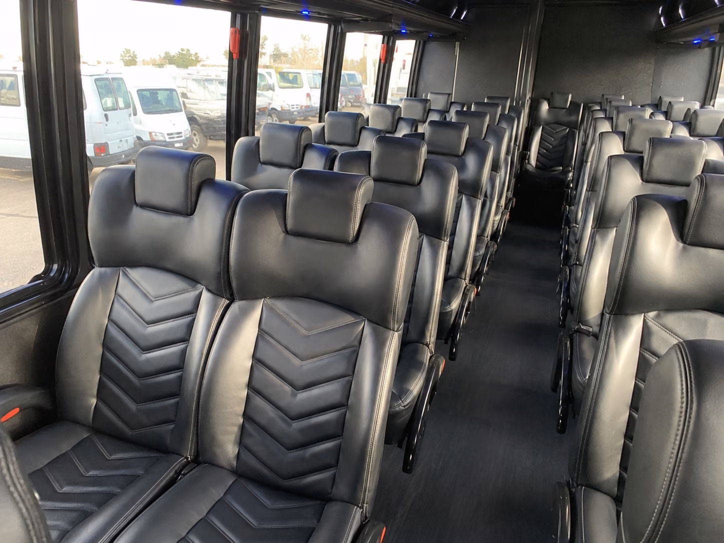 miami gardens 18 passenger minibus interior