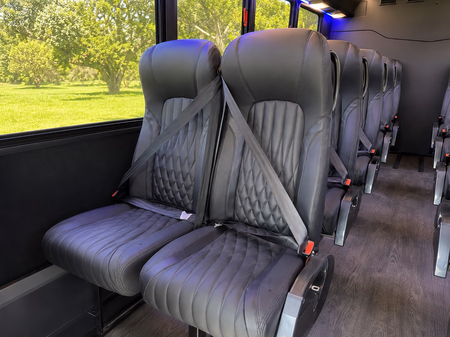 miami gardens 20 passenger minibus inside