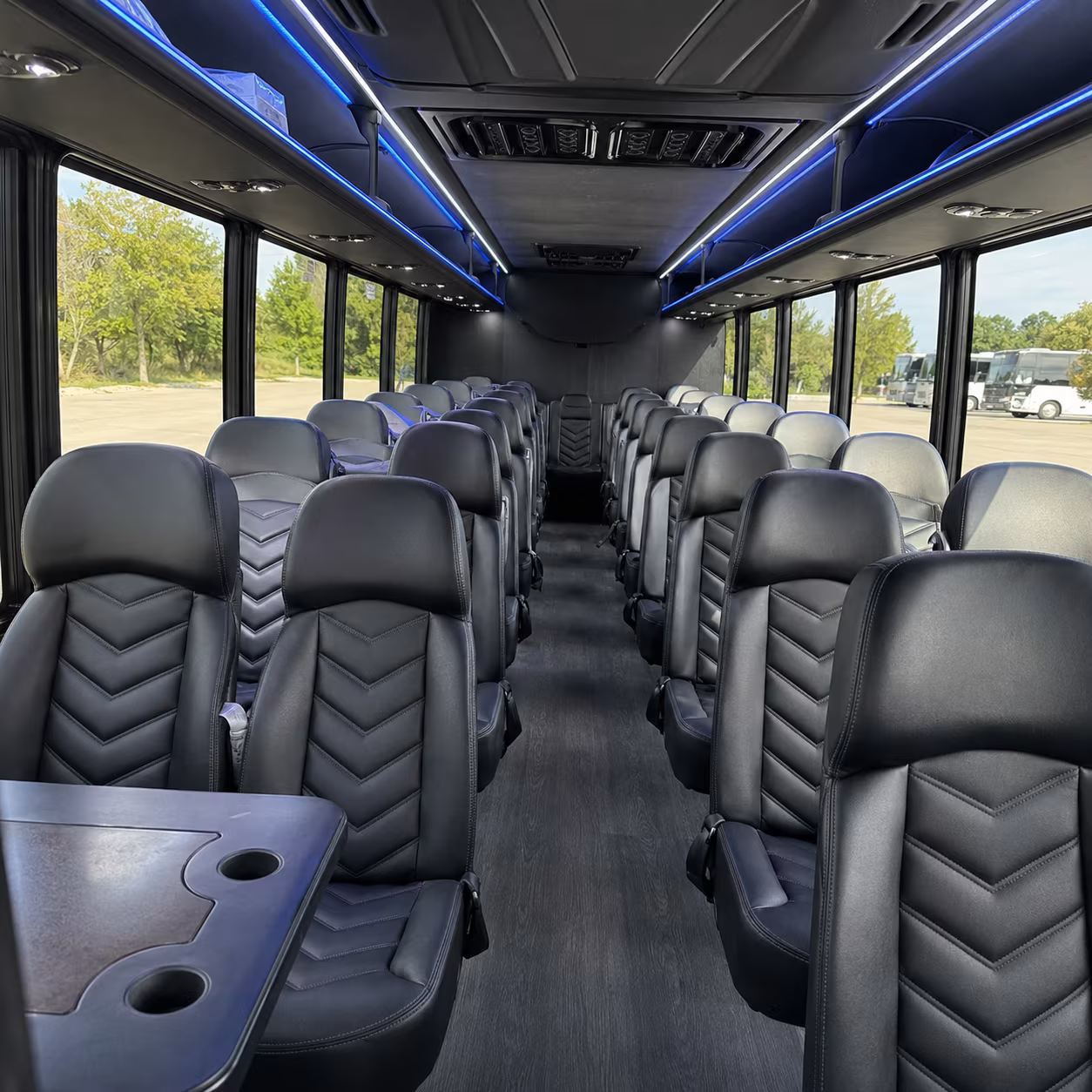 miami gardens 28 passenger minibus inside