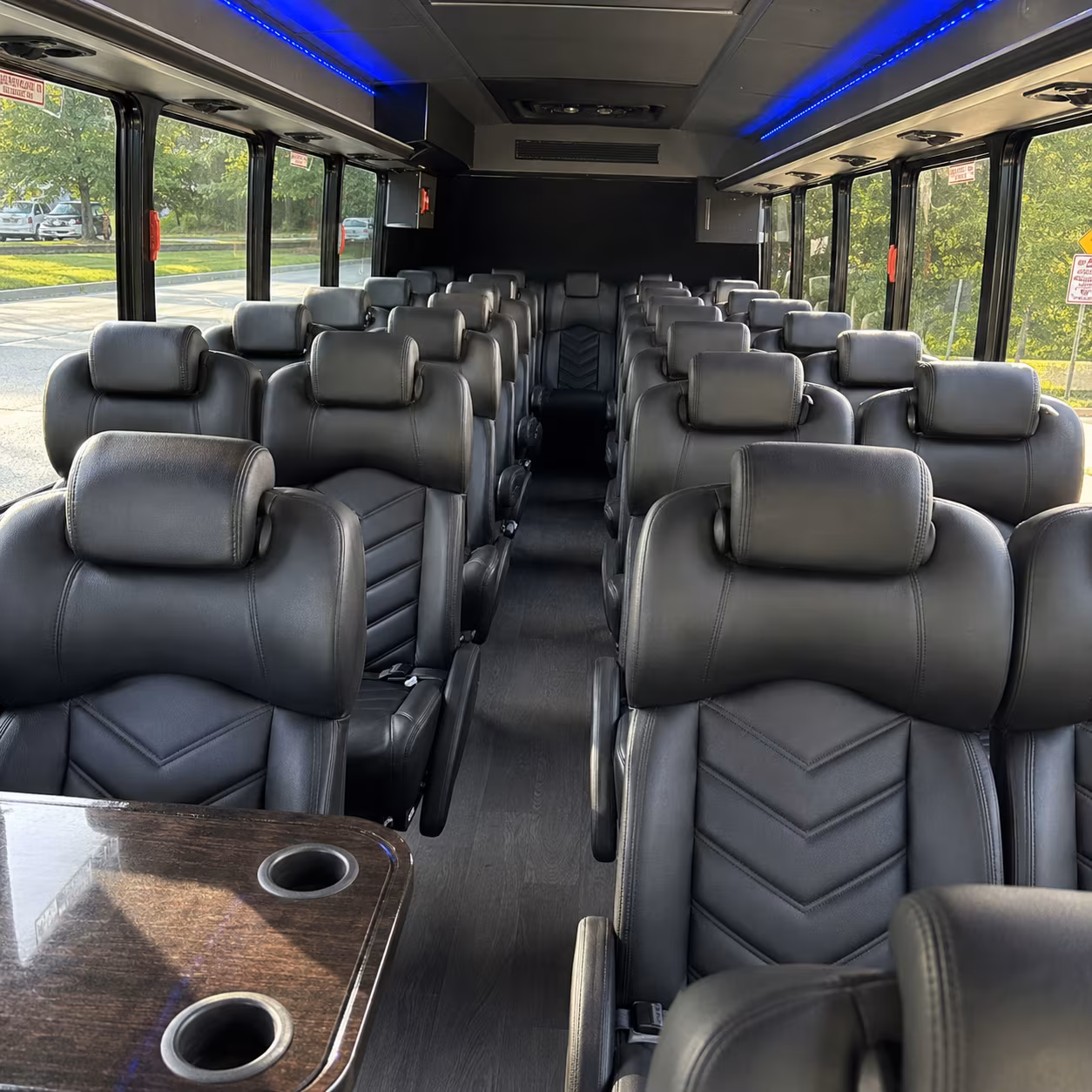 miami gardens 30 passenger minibus inside