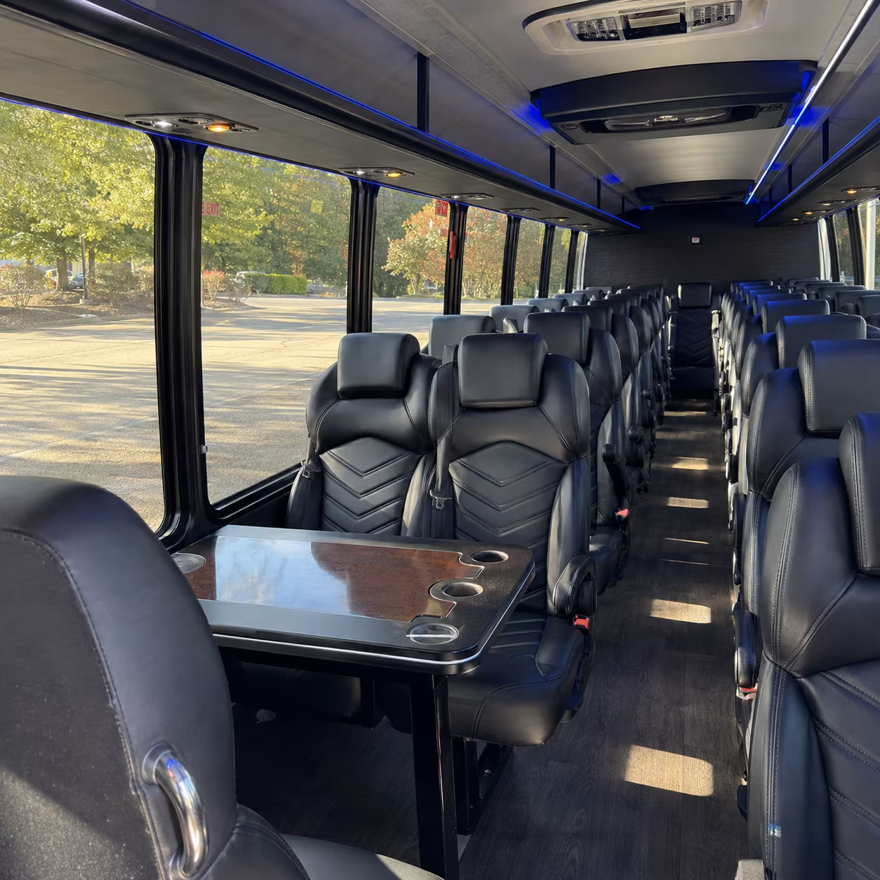 miami gardens 35 passenger minibus inside
