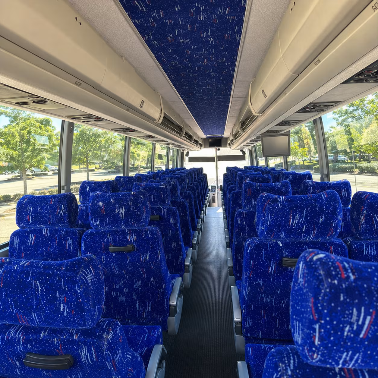 miami gardens 56 passenger charter bus inside