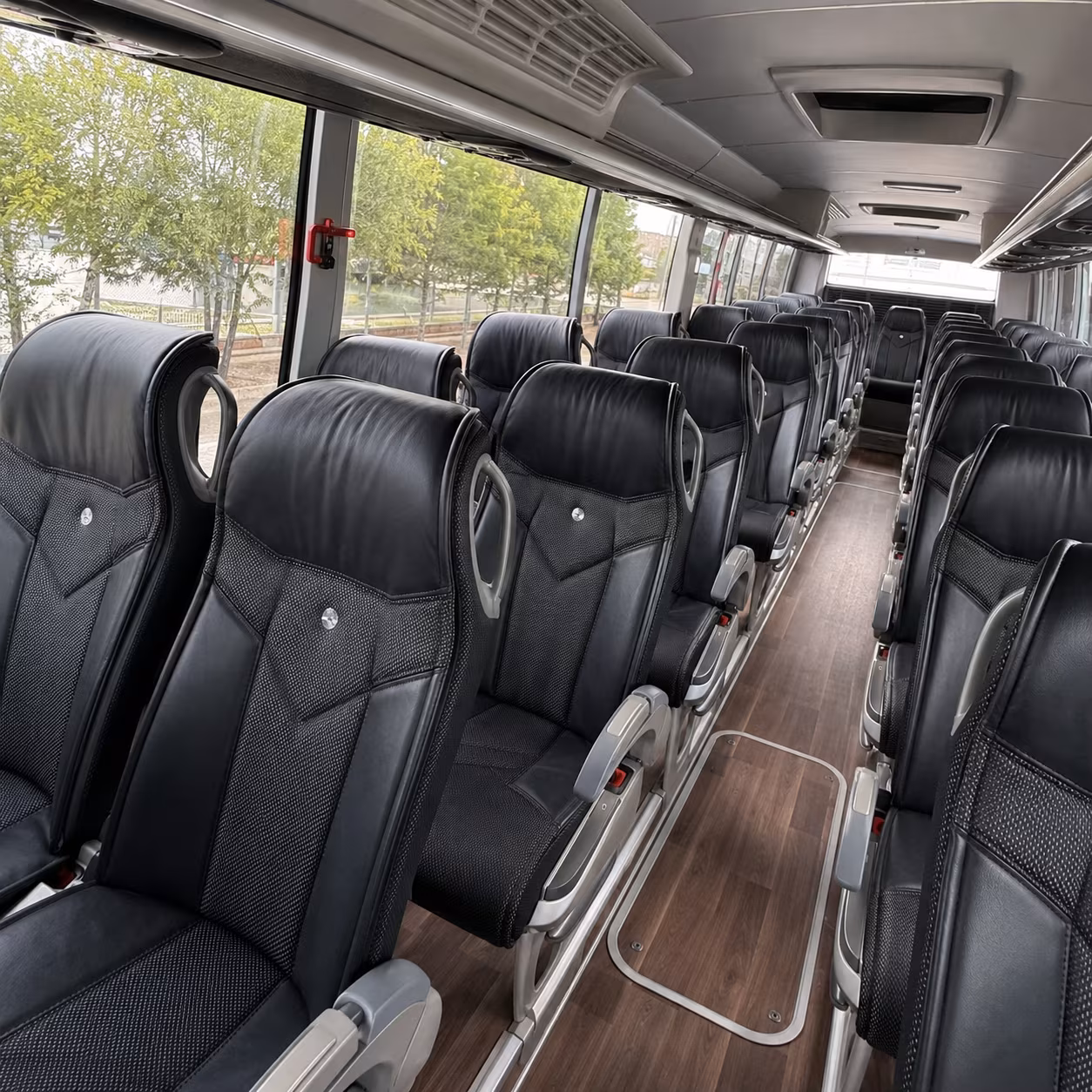 miami gardens 56 passenger charter bus interior