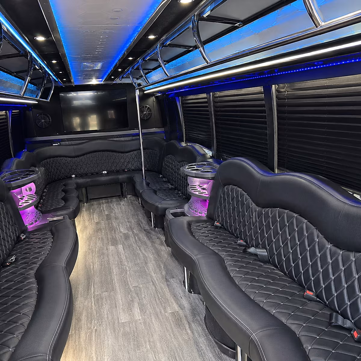 miami gardens party bus interior