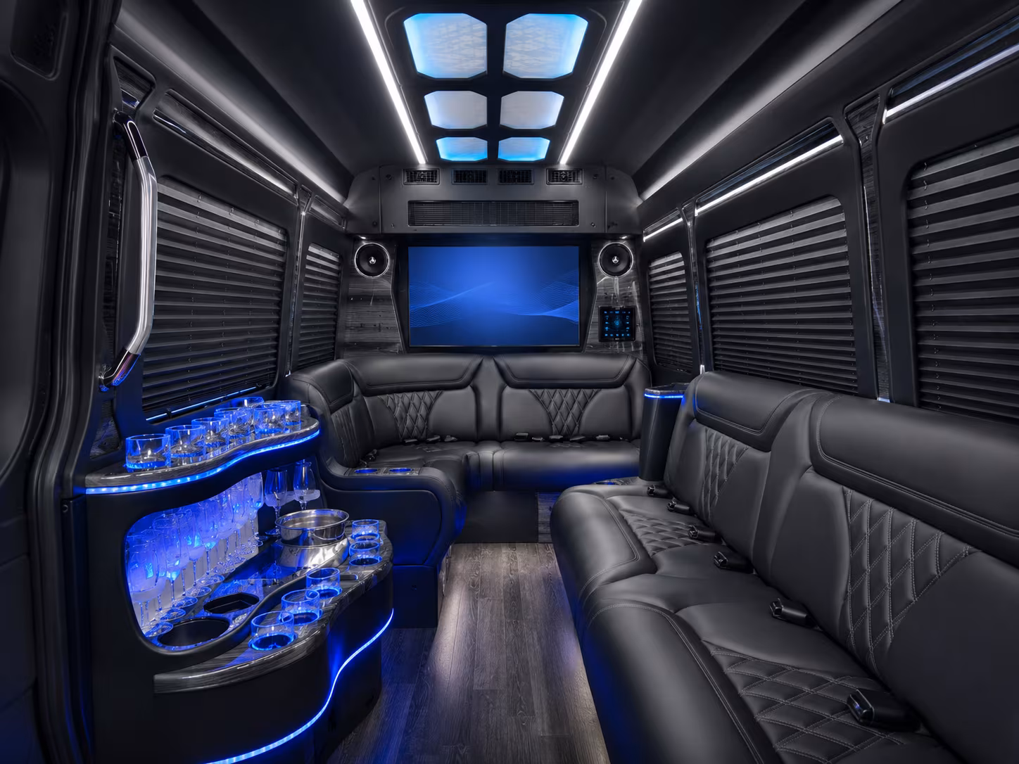 miami gardens sprinter limousine interior